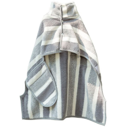 Grey & White Pet Quick-Dry Bathrobe | Coral Fleece | Dogs & Cats