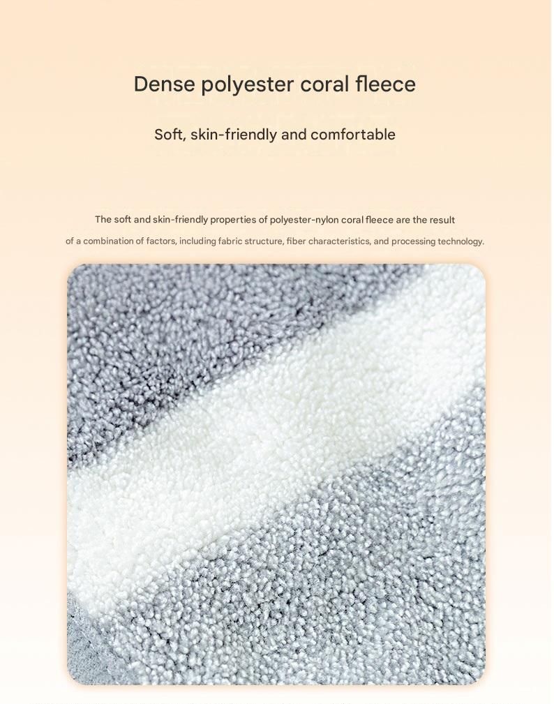 Grey & White Pet Quick-Dry Bathrobe | Coral Fleece | Dogs & Cats