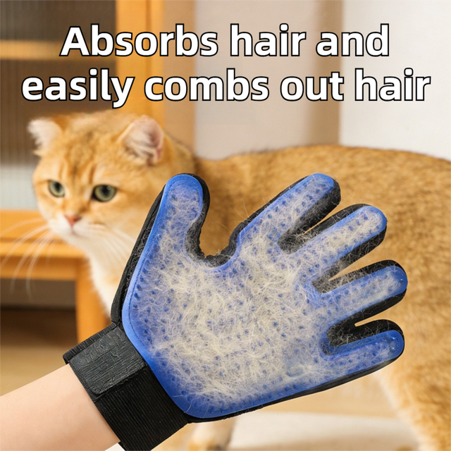 2-Pack Pet Grooming Spray Glove | Dog & Cat | Massage (2)