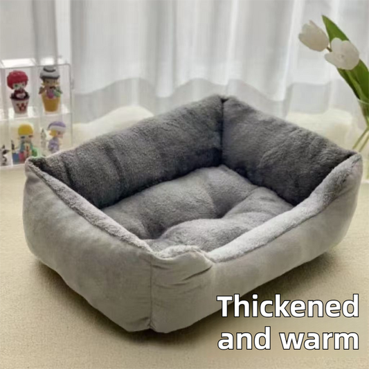 70x50x15CM Grey Premium Plush Pet Bed and Cozy Cushion Mat