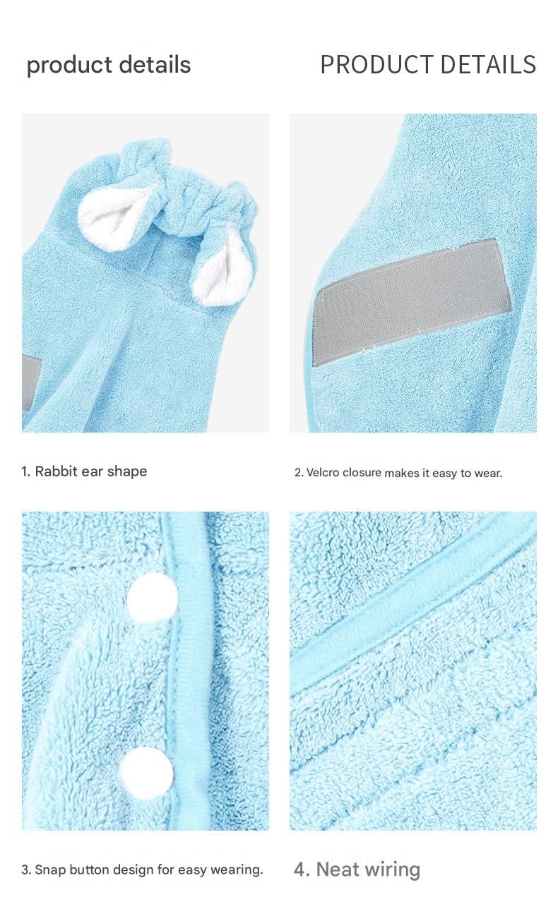 Blue Pet Drying Robe with Hood | Dogs & Cats