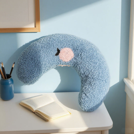 Pet U-Shaped Neck Support Pillow | Soft Teddy Velvet