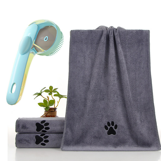 2-Piece Pet Cleaning Set | Dog & Cat | Towel (3)