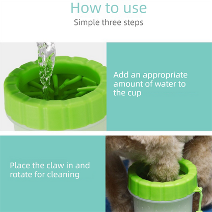 Pink Portable Pet Paw Cleaner Cup | Dogs & Cats