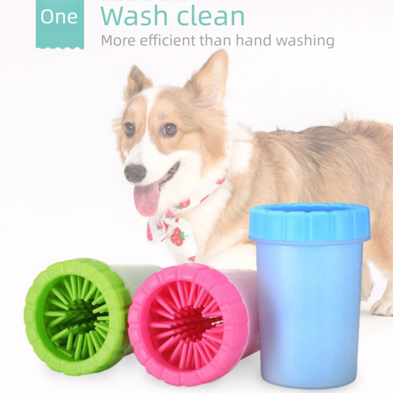 Green Portable Pet Paw Cleaner Cup | Dogs & Cats