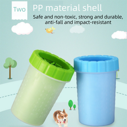 Green Portable Pet Paw Cleaner Cup | Dogs & Cats