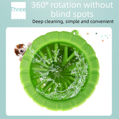 Green Portable Pet Paw Cleaner Cup | Dogs & Cats