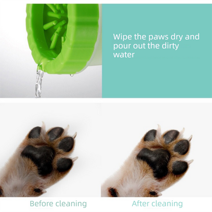 Green Portable Pet Paw Cleaner Cup | Dogs & Cats