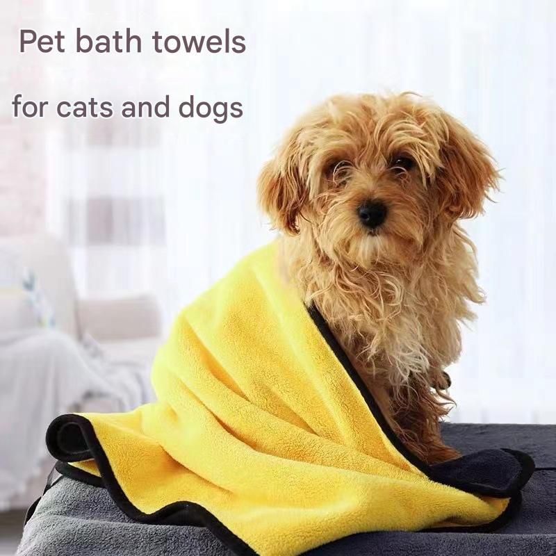 3-piece Dog Rainy Day Care Set with Yellow M size Waterproof Raincoat