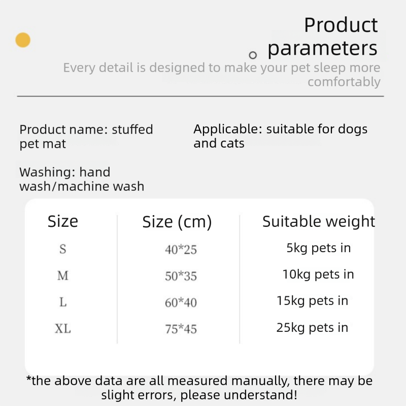 Green S size Luxury Plush Pet Sleeping Mat