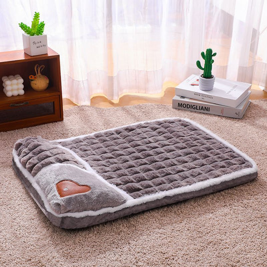Grey XL size Luxury Plush Pet Sleeping Mat