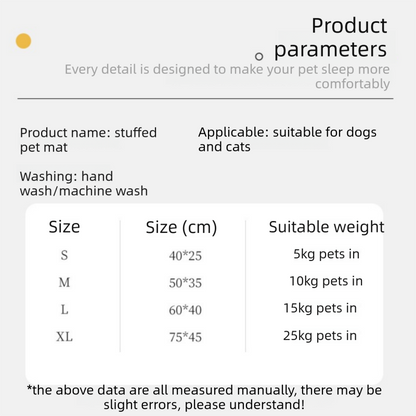 Grey XL size Luxury Plush Pet Sleeping Mat