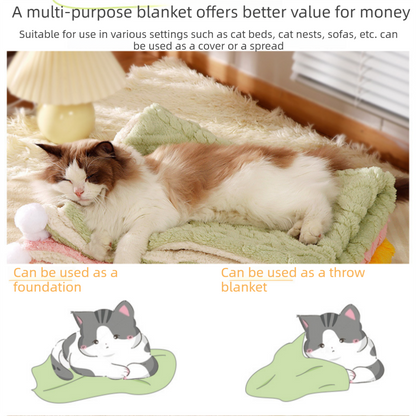 2-piece L size Green Pet Winter Comfort Bundle
