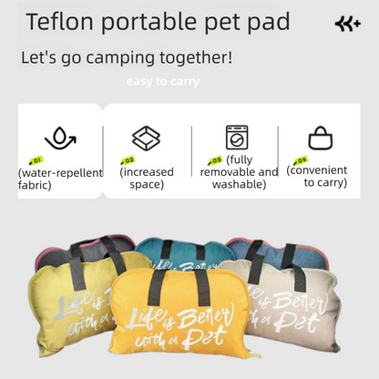 Khaki S size Portable Foldable Pet Bed Mat