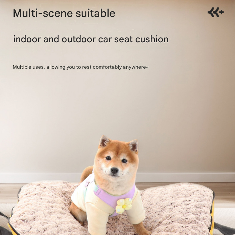 Dark yellow M size Portable Foldable Pet Bed Mat