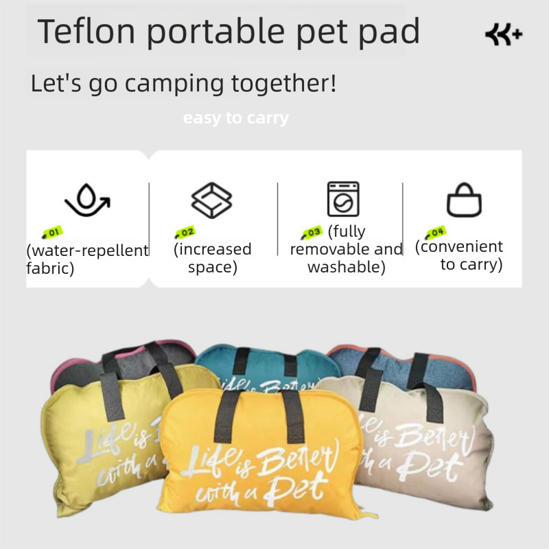 Blue S size Portable Foldable Pet Bed Mat