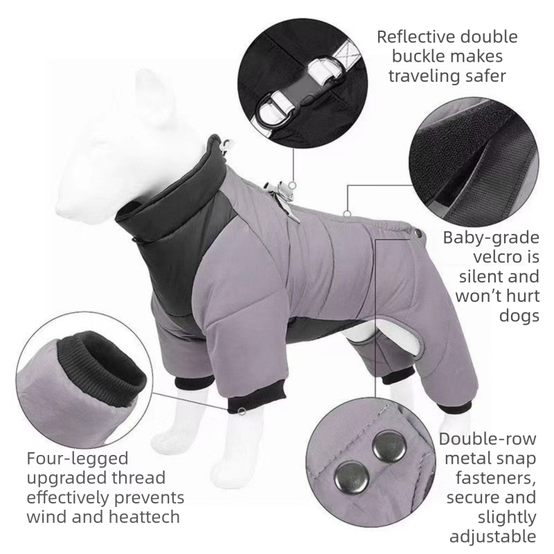 3-Piece Blue Winter Pet Outdoor Travel Set