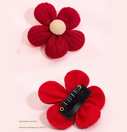 Size M Bee Fleece Hoodie Jumper for Small Dogs & Cats with 5 Hair Clips