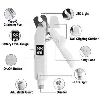 2-in-1 Pet Nail Clipper & Paw Trimmer Set | Dog & Cat