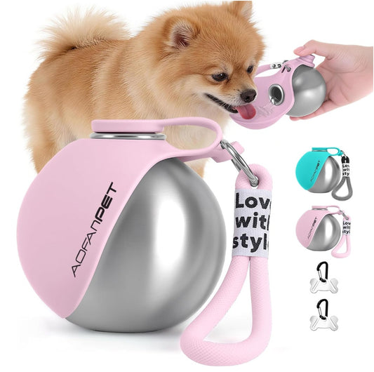 Portable Outdoor Pet Water Bottle | Stainless Steel