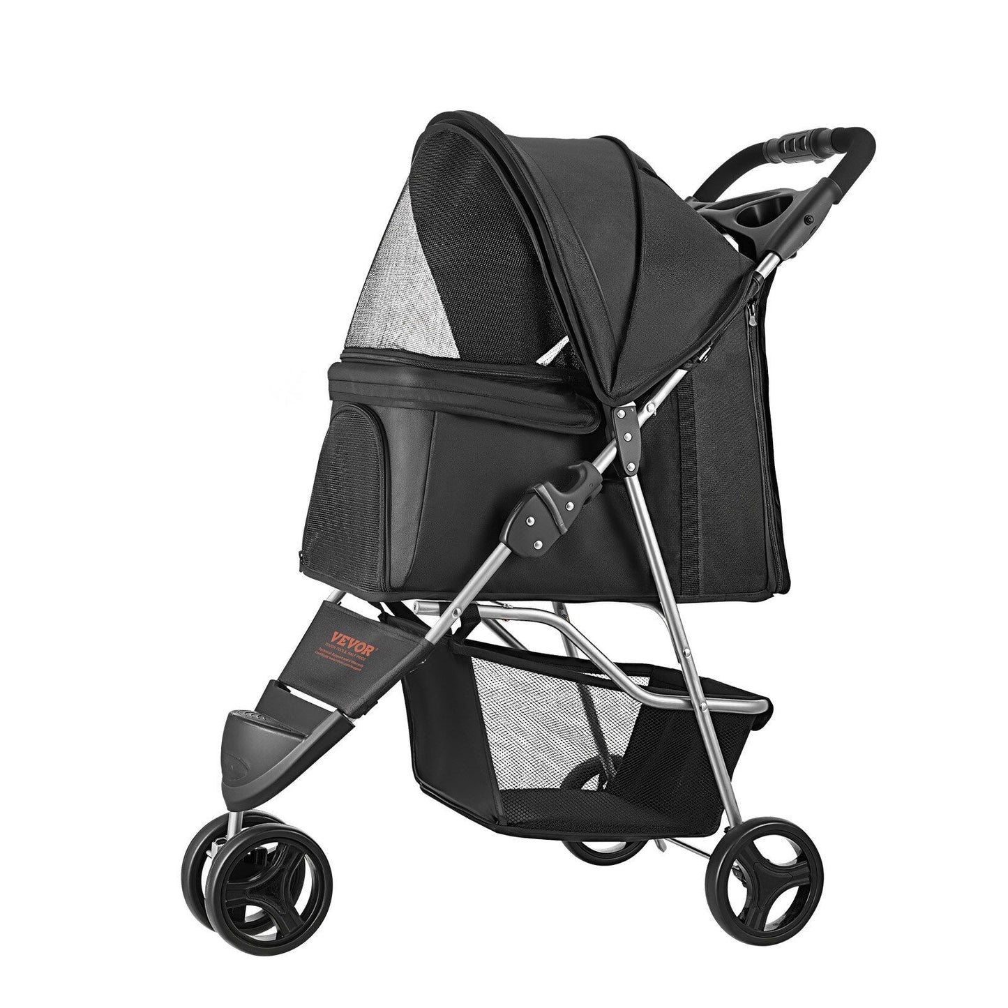 Foldable 3-Wheel Pet Stroller | 16KG Capacity