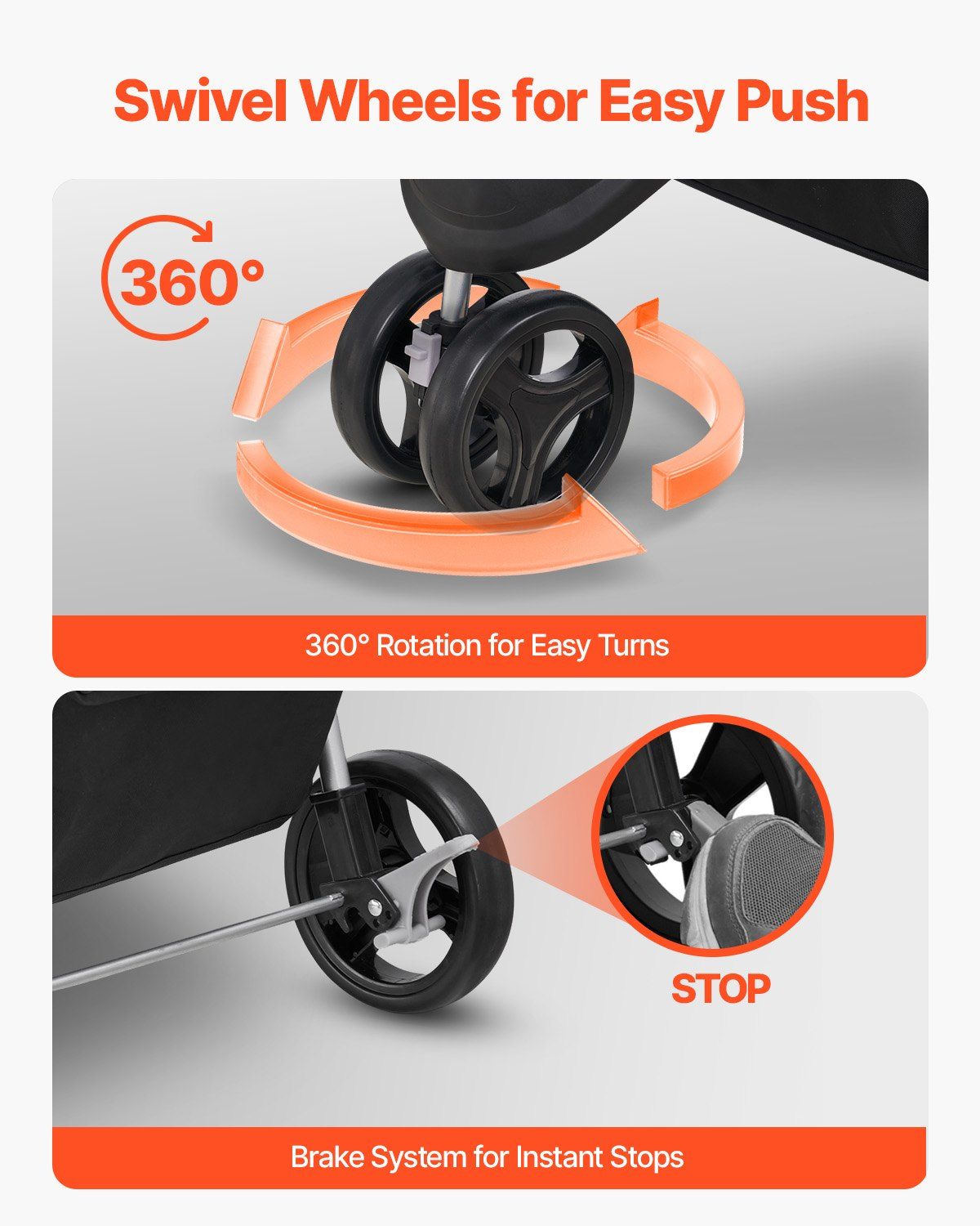Foldable 3-Wheel Pet Stroller | 16KG Capacity