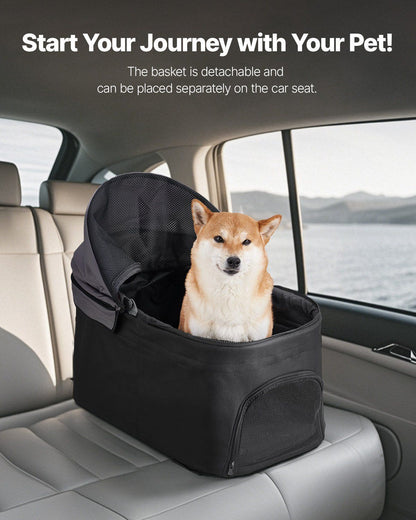 Foldable 4-Wheel Pet Stroller | 16KG Capacity | Detachable Carrier
