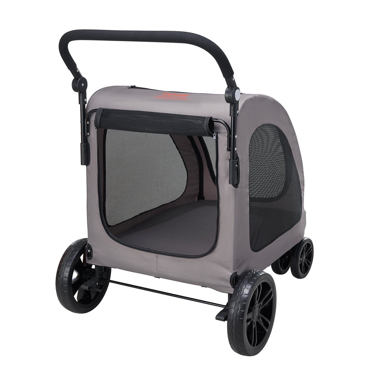 Heavy Duty 4-Wheel Pet Stroller | 160lb Capacity | Breathable Mesh