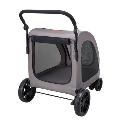 Heavy Duty 4-Wheel Pet Stroller | 160lb Capacity | Breathable Mesh