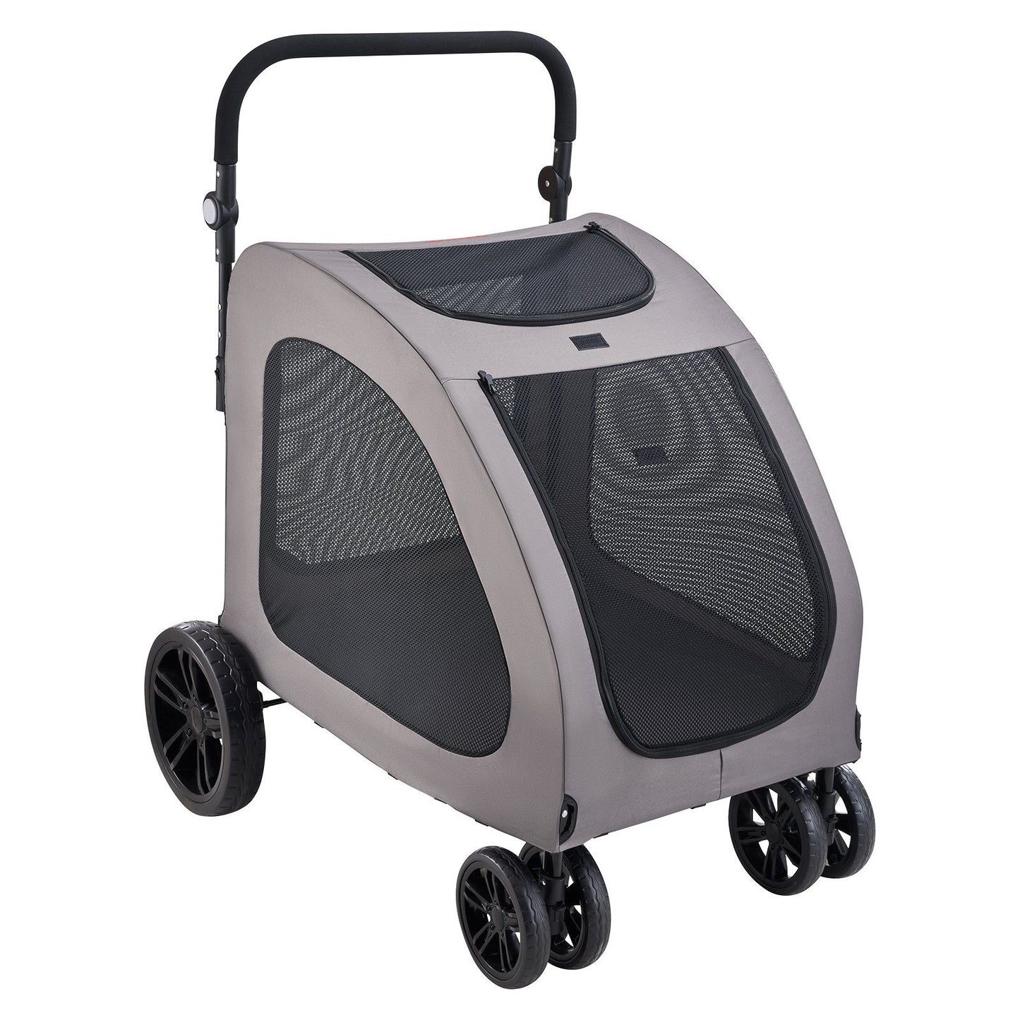 Heavy Duty 4-Wheel Pet Stroller | 160lb Capacity | Breathable Mesh