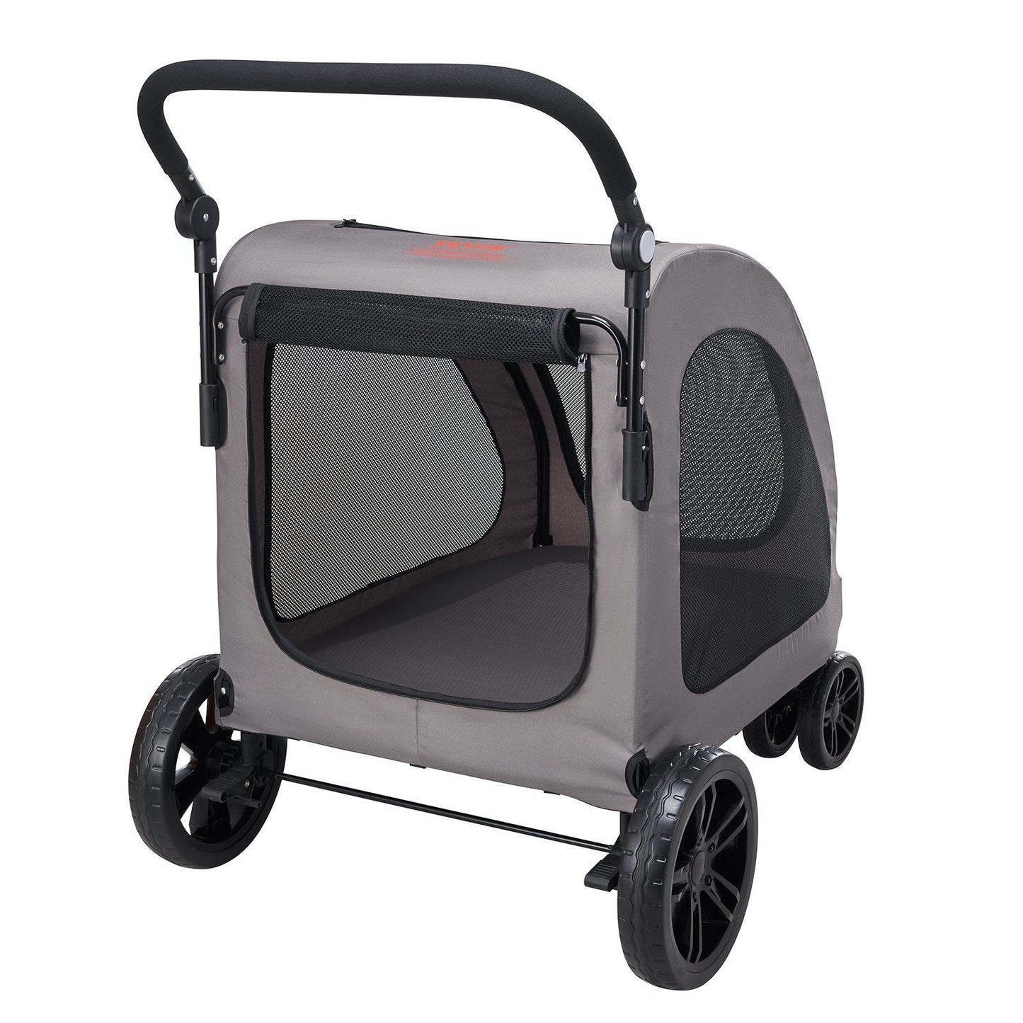 Heavy Duty 4-Wheel Pet Stroller | 160lb Capacity | Breathable Mesh