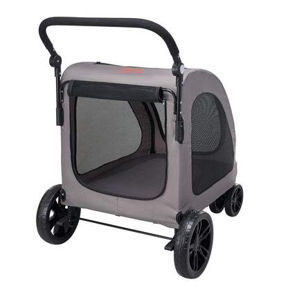 Heavy Duty 4-Wheel Pet Stroller | 160lb Capacity | Breathable Mesh