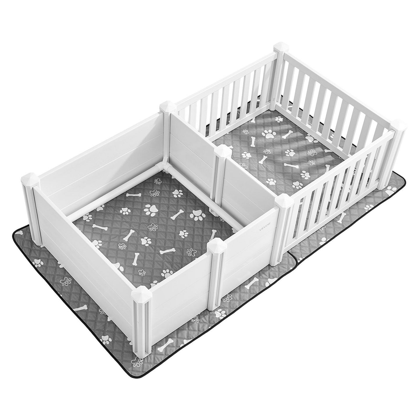 Dog Whelping Box | 1.86 x 0.97m | Adjustable Height Door | Medium Dogs