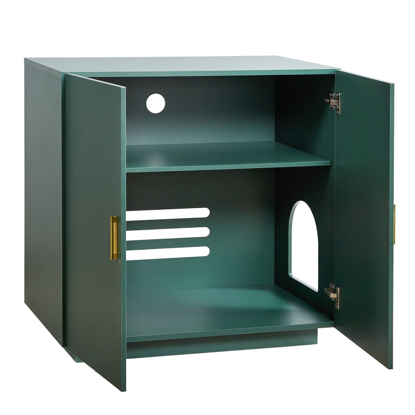 Hidden Cat Litter Box Enclosure | 80cm Wooden Cabinet Washroom