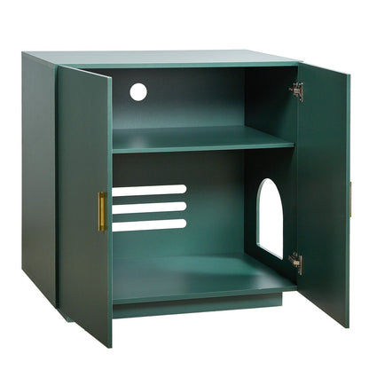 Hidden Cat Litter Box Enclosure | 80cm Wooden Cabinet Washroom