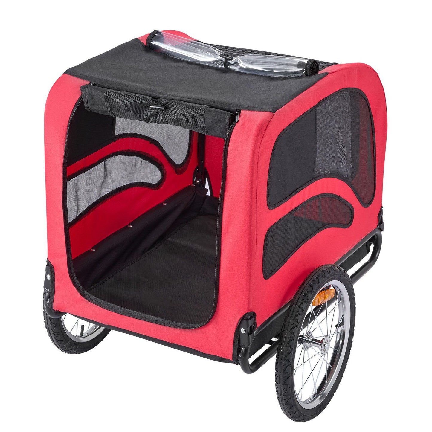 Dog Bike Trailer | 45KG Capacity | Pet Cart Bicycle Carrier with Leash
