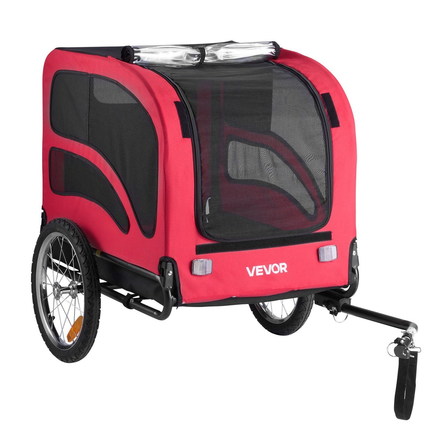 Dog Bike Trailer | 45KG Capacity | Pet Cart Bicycle Carrier with Leash
