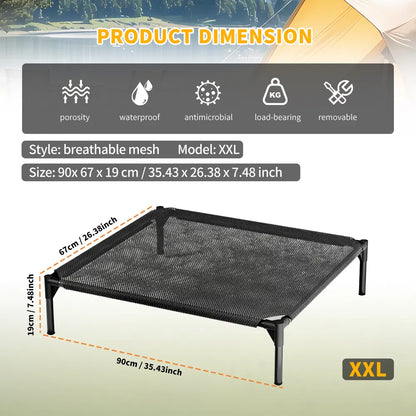Elevated Breathable Mesh Pet Bed, Indoor&Outdoor Use, Sizes For Small To XL Pets - 2026 Must-Buy