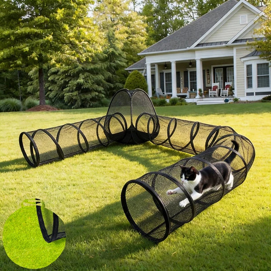 Outdoor Cat Enclosure, Portable Cat Tents For Outside, Cage Free Outside Cat Playpen Pet Enclosure, Cat Tunnel Outdoor P