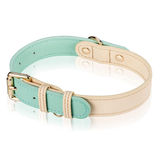 S M L Dog Collar, Leather Dog Collar, For Small, Medium, And Large Dogs, Basic Collar, Adjustable Pet Collar