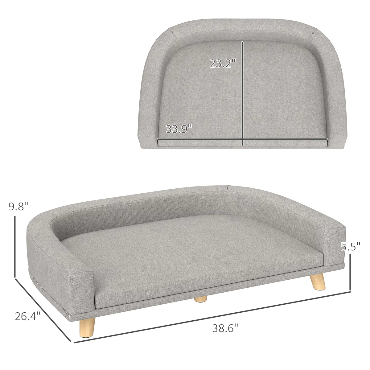 Dog Bed/ Rattan Pet Sofa