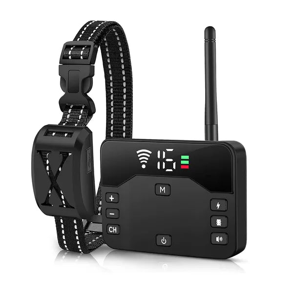 2 In 1 Wireless Electric Dog Fence Waterproof Pet Shock Boundary Containment System Electric Training Collar For Small M