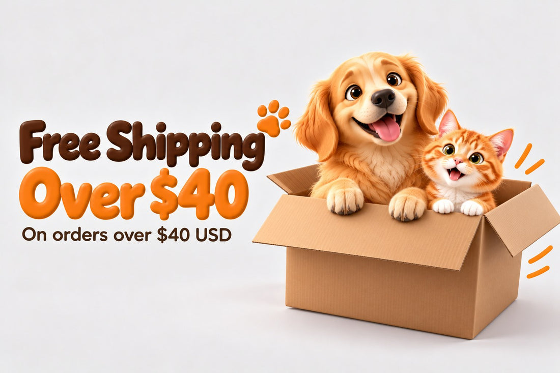 Free shipping on orders over $40 USD