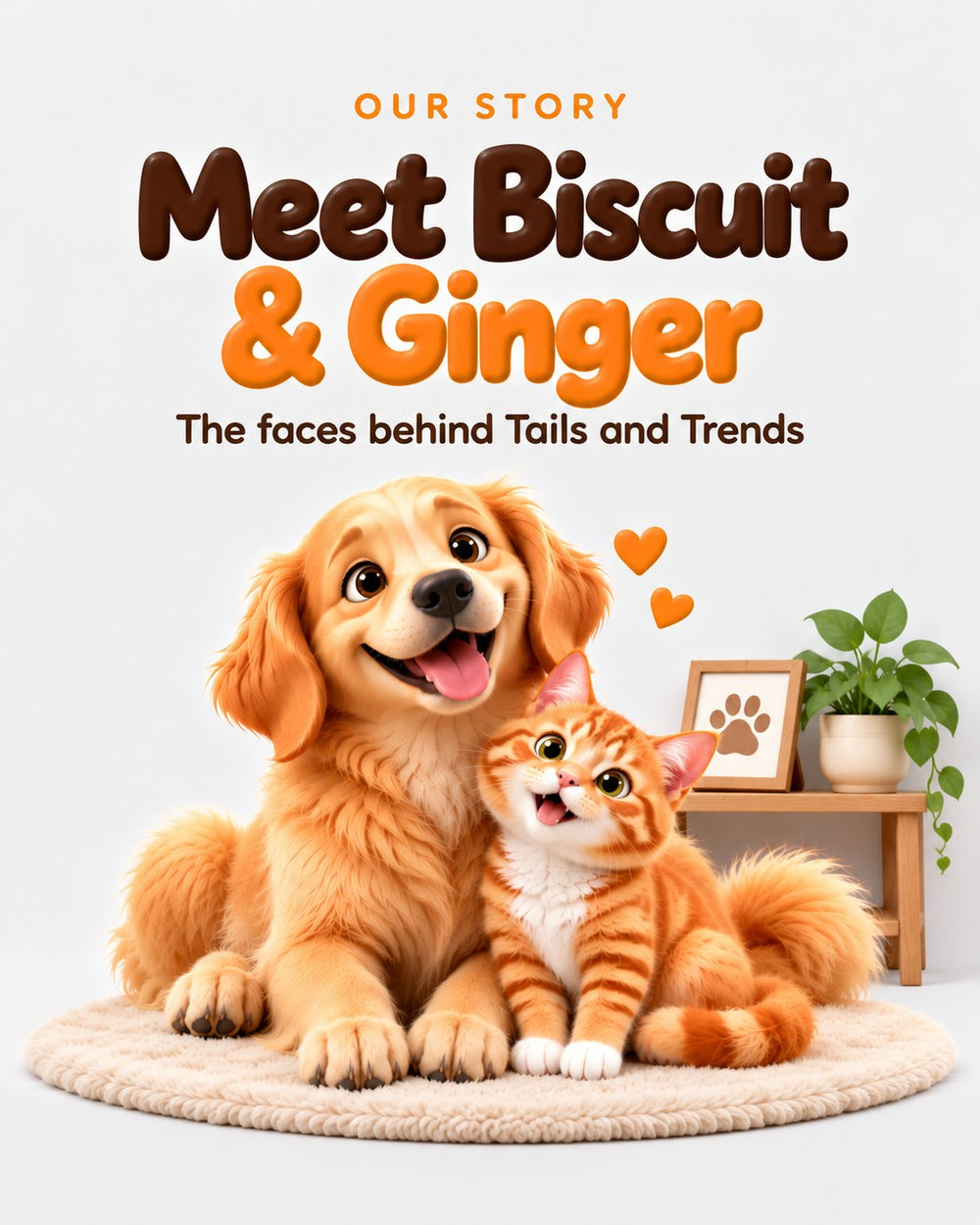 Our story: meet Biscuit and Ginger, the faces behind Tails and Trends